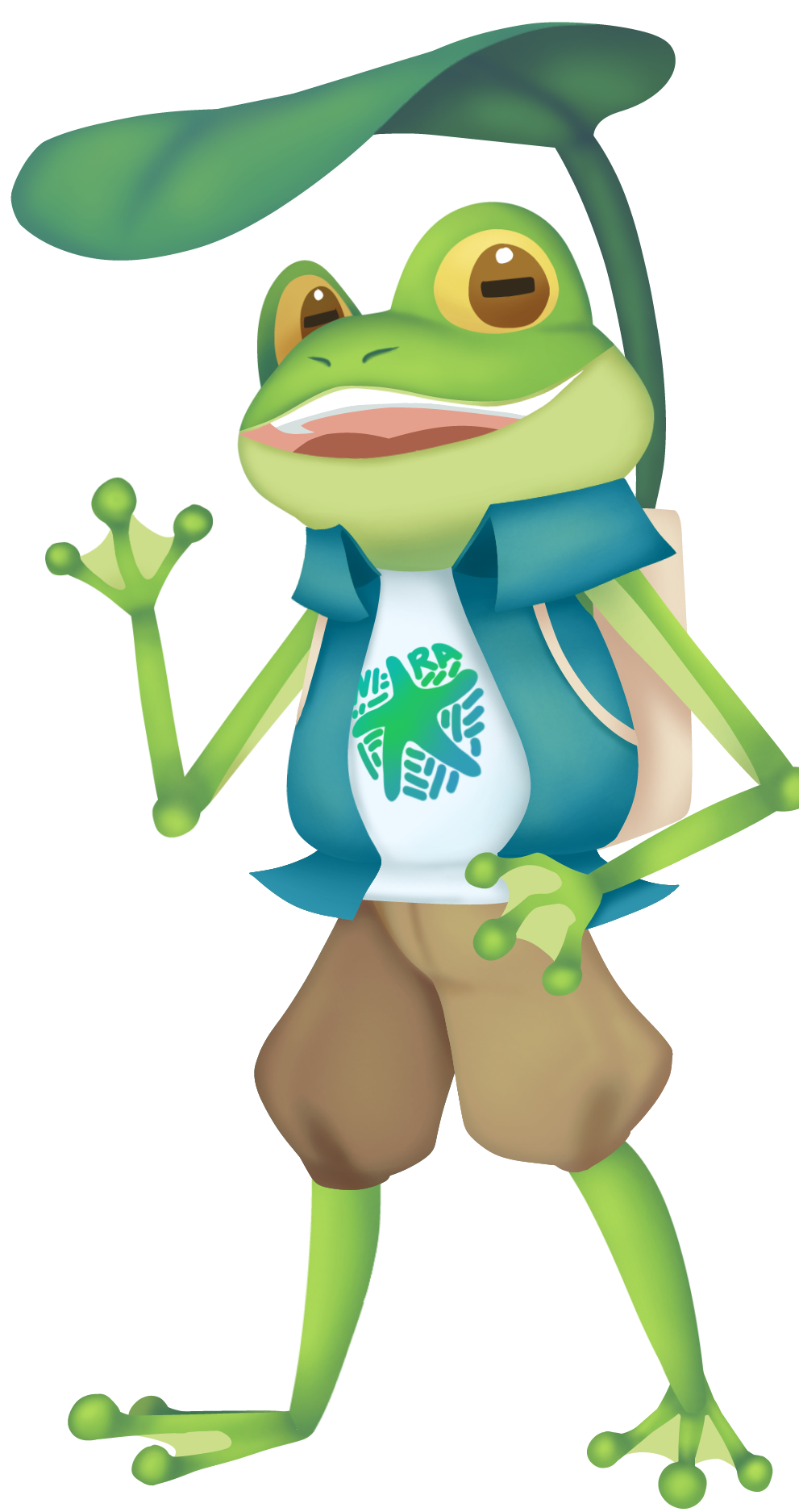 NIRA mascot with leaf hat – explorer guide